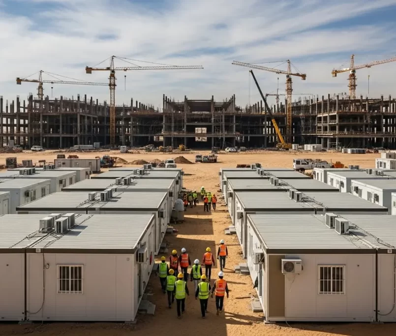 saudi construction boom portable cabins 2025