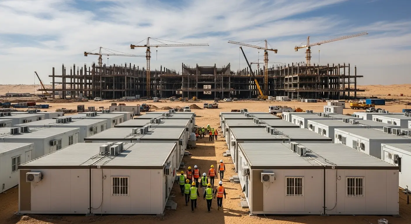 saudi construction boom portable cabins 2025